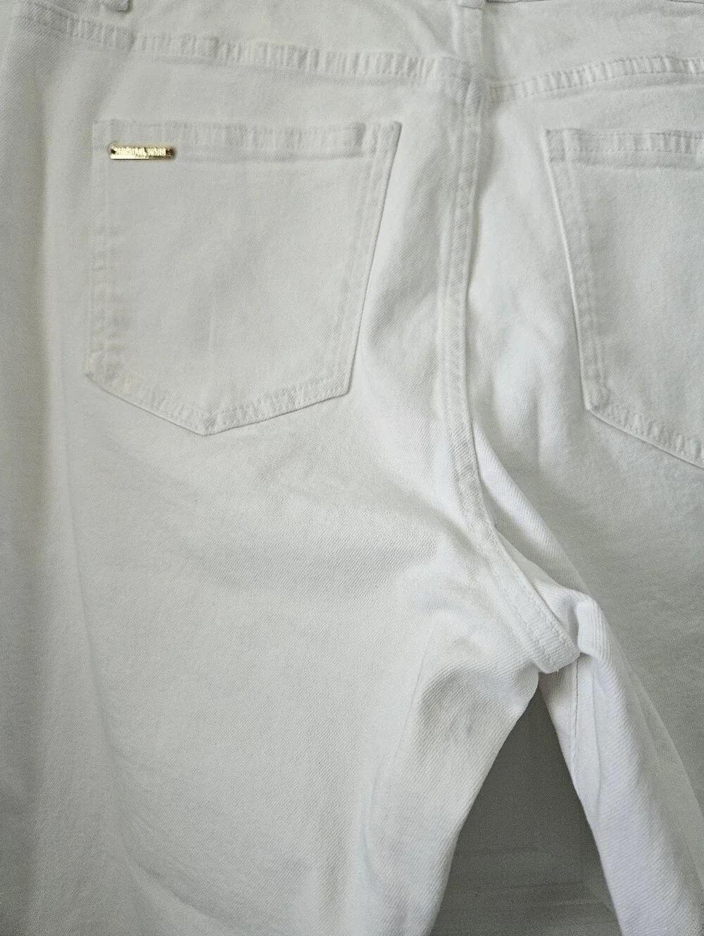 NWT Michael Kors White Selma Flared Jeams Size 14 , 25